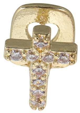 ARTSEWPLY 1satz Hip Hop Zahngrill Mit Zirkon Kreuzdesign Einzigartige Einzelzahnkappe Für Partys Und Festivals Modisches Accessoire Für Männer Und Frauen Bequem Und Auffällig