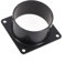 Conector de brida de pared, para tubería de ventilación, conexión de conducto de aire de 75 a 120 mm, resistencia de alta resistencia, salida de entrada de aire interior suave (75 mm)