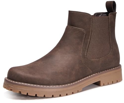 TruVeld Men's Chelsea Boots Matte Slip On Business Ankle Dress Shoes