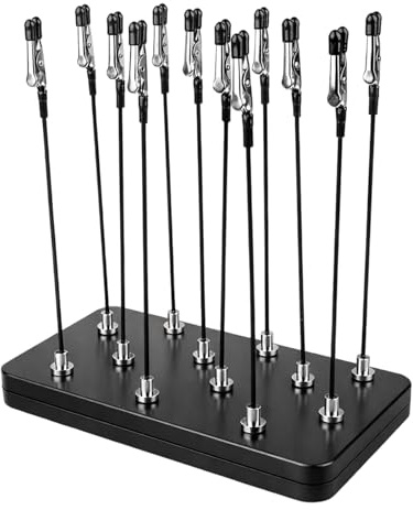 Model Painting Stand, Helping Hands Soldering and Model Holder for Painting, Soldering Iron Stand with Metal Clamps, 12 Piece Set with Storage Box, Model Making Tools for Precision Work