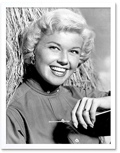 Wee Blue Coo Hollywood Publicity Shot Doris Day Art Print Framed Poster Wall Decor Kunstdruck Poster Wand-Dekor-12X16 Zoll