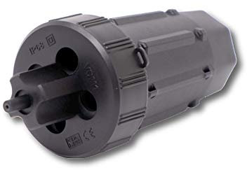 ViD PREMIUM Dosenmuffe IP68 schwarz incl. Cuttermesser und Zubehör I Verbindungs- und Abzweigmuffe | mit Verplombungsmöglichkeit und Ösen für den Kabelbinder (5)