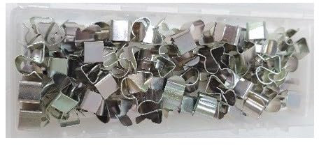 Ram - Clips pour Câble, 14mm x 12mm, Gris, Boîte de 70