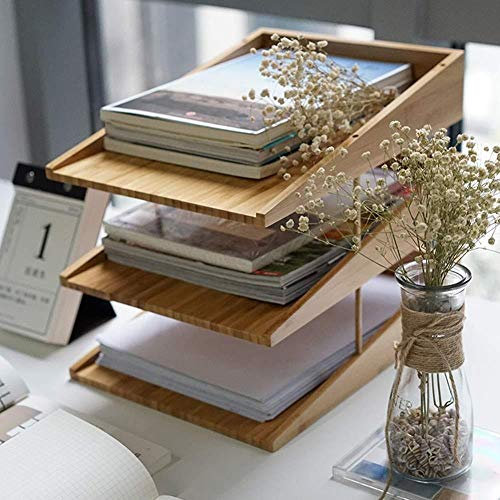 Compartiments de rangement WJYLM, corbeille à courrier, classeur en papier, support de document, classeur de bureau, support de magazine, support de journal, pour documents de bureau