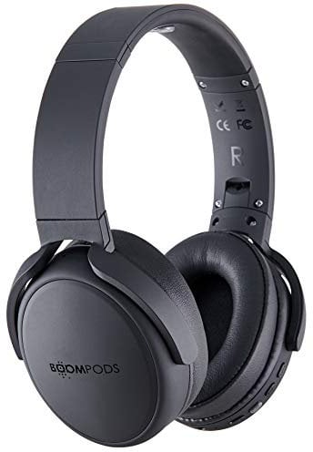 Boompods Headpods Pro Écouteurs Bluetooth Sans Fil - Casque Bluetooth avec Microphone et égaliseur intégré, Batterie de 12 Heures, Écouteurs Supra-Auriculaires pour Smartphone, Appels et voyages