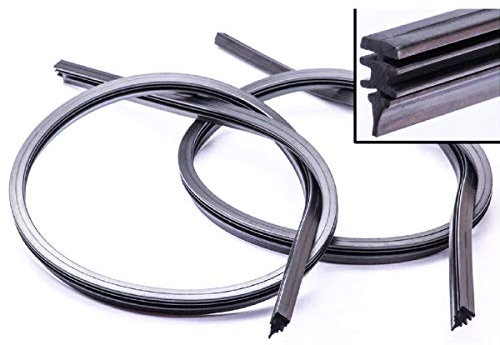 CARALL S02896 Paire 2 pièces de recharge caoutchouc plat 28 '' 700mm remplacement universel pour balais d'essuie-glace en fer Compatible avec l'essuie-glace Bosch Aerotwin