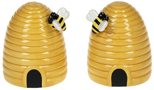 Ganz Yellow Bee Skep Salt and Pepper Shaker Set of 2