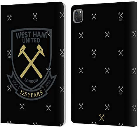 Head Case Designs Licenciado Oficialmente West Ham United FC Tercero 2020/21 Kit de Cresta Carcasa de Cuero Tipo Libro Compatible con Apple iPad Pro 11 2020/2021 / 2022