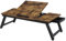 SONGMICS Laptoptisch, Laptopständer, Notebooktisch, Frühstückstablett, klappbare Beine, höhenverstellbar, für Bett und Sofa, für Laptops bis 14,3 Zoll, 71 x 35 x 23 cm, vintagebraun LLD110B01