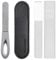 VOGARB Toe Nail Files for Thick Nails with Case 3.6'' Mini Thin Double Sided 180 Diamond Grits Emery Boards Easy Grinding Men Woman Salon Home Travel Silver (1 Pack(S))