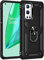 BestST Coque pour OnePlus 9 Pro 5G + HD Verre trempé, étui Protection TPU/PC Souple Durable avec Support de 360° Rotation Anneau Antichoc Armor Box Coque, Noir