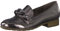 Jana Damen Loafer ohne Absatz Vegan Blockabsatz, Silber (Silber), 40 EU