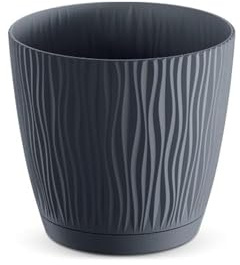 Blumentopf SANDY P 3,3L, Abmessungen (mm) 188x188x175, Farbe Anthrazit