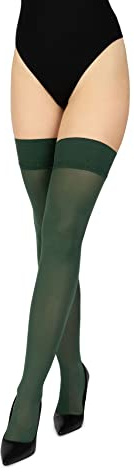 LORES Collants opaques 60 deniers - Collants hauts sexy - En silicone, Bottiglia., X-Large-XX-Large