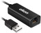 ekon USB-A LAN Adapter RJ45 weiblich männlich 16cm für Laptop, Mac, PC