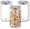 WILMAX - Récipients en verre avec couvercle métallique - Pots à épices - Boîtes de conservation avec couvercle à vis - rangement pour la cuisine - Lavable au lave-vaisselle, lot de 3, 1100 ml