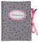 bettina bruder - Stammbuch Sterne grau rosa - innen Streifen rosa weiß - Sammelmappe DIN A5