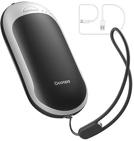 OCOOPA HotPal PD Quick Charge Rechargeable Hand Warmer 5000mAh, Up to 8 hrs, 3 Heat Levels, Max 131°F, for Men Golf/Hunting/Camping/Fishing