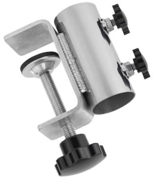 DIANGUOLUZHE Robuste Schirmklemme aus Edelstahl, für den Außenbereich, Sonnenschirmhalter, Terrassenschirmständer, Befestigung am Pfostengeländer, Bänken, Hof, Balkon