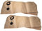 vhbw 10x Filtersack kompatibel mit WAP Alto Turbo XL Absauggerät - Papier, 29,7cm x 99,6cm Sandfarben