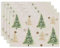 Bseical 4er Set Platzsets Weihnachten, 30x45cm Weihnachtsplatzsets, Tischsets Weihnachten Abwaschbar, Leinen Weihnachts Platzsets FüR KüChe Party Deko (G)