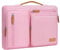 MOSISO 9-11 inch Tablet Sleeve Case for iPad A16 2025, iPad Air 11 inch M3 M2, iPad Pro 11 M4 /10/9/8/7th, Galaxy Tab A9+/S9/S8/Plus 11, Side Open Carrying Bag with 4 Zipper Pockets, Pink