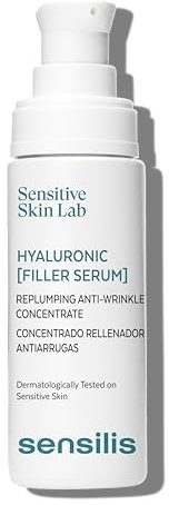 Sensilis Hyaluronic Filler Gesichtsserum, konzentriert, Anti-Falten, feuchtigkeitsspendend, mit Hyaluronsäure, für alle Hauttypen, empfindliche Haut, 30 ml