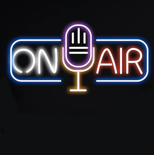 On Air LED Neonschild Podcast Studio Streaming Coole LED Schilder Spielzimmer Wandkunst Dekor Szenen Dekor, Akustik Musik Club Studio