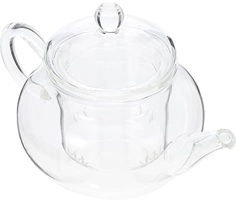 Théière en céramique, grande théière, infuseur à thé en verre, théière filtrante, théière, bouilloire sifflante for cuisinière, bouilloire à thé Kung Fu, théière fleurie(16X9.5X9CM)