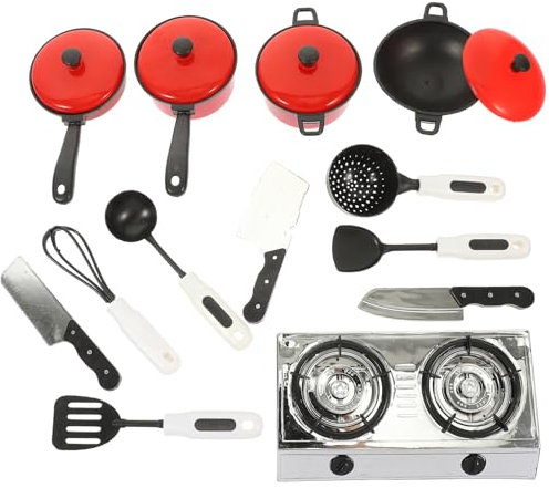 PRETYZOOM Juguetes Divertidos Para Casa De Juguete Minijuegos De Cocina 13 Piezas