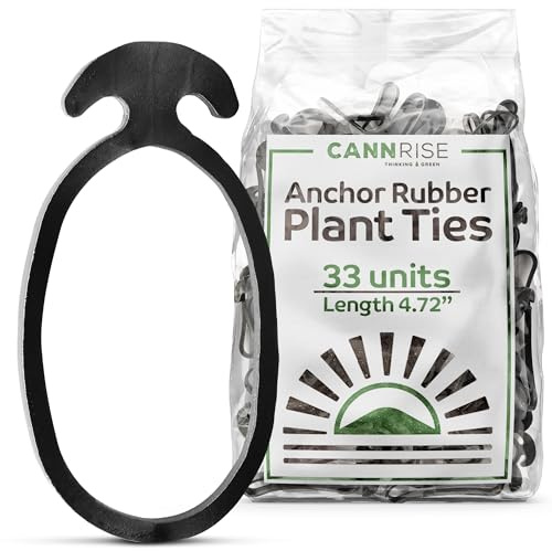 Cannrise Anchor Rubber Bands for Trellising – 30 Pack of 12 cm/4.72 in Rubber Bands for Outdoor Plant Support, Climbing Plants, Grape Vines, Trees – UV-Protected, Elastic, Multi-Purpose Use