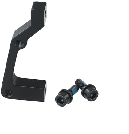 FUANA Staffa adattatore per pinza freno a disco per bicicletta 140 160 180 203 mm IS PM Mount anteriore posteriore Post Aviation lega di alluminio nero intercambiabile di precisione progettata (F203