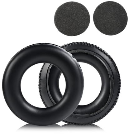 Cuscinetti auricolari di ricambio compatibili con cuffie AKG K240 MKII K241 K270 K271 MKII K272 HSD171HSD271HSC271 cuffia in pelle nera