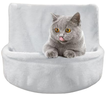 GKYQVE Cama calefactora para gatos, hamaca de felpa suave, cama desmontable para gatos grandes, nido de descanso para varios tamaños de felpa interior