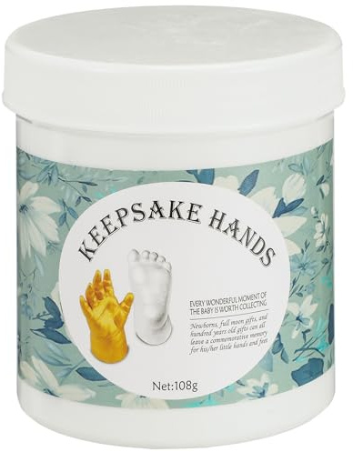 Neugeborenen Handabdruckset 1 Satz Gold für Erinnerungsabformung | Pe und Mud, Selbstgemacht für Babyparty, Geschenk für Neugeborene und Junge Eltern