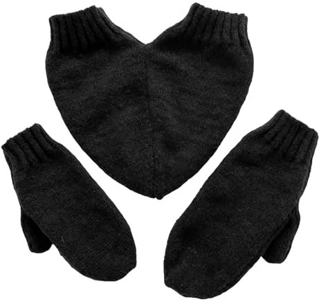 Genérico Warme Handschuhe, Paar Handschuhe zum Halten der Hände – Warme herzförmige Handschuhe für Männer – für Weihnachten, Wandern, Outdoor, Geburtstag, Saison