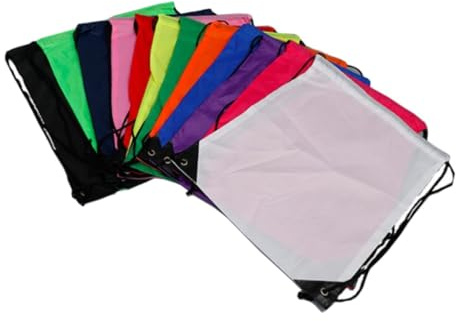 ROMISBABA 5 Stück Teiliges wasserdichte Kordelzugbeutel aus Polyester Leichter Drawstring Rucksack in Zufälligen Farben Robuste Turnbeutel für Sport Schule Reisen Camping Zufällige Farbe