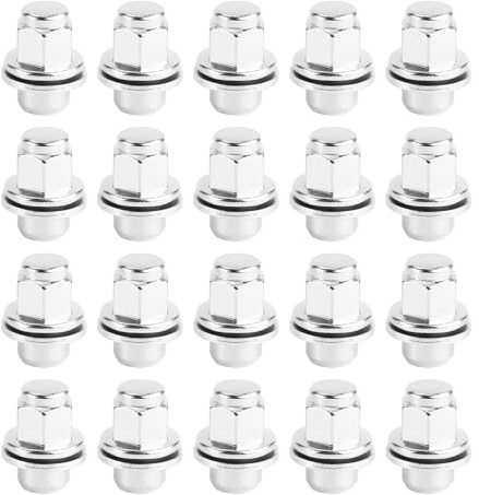 LICHENGTAI 20PCS M12 x 1.5 Wheel Nuts Set Compatible for Jaguar F-Type S-Type X-Type XF XE XJ XK Steel Wheel Lug Nuts Set Locking Wheel Nuts