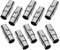 MOAMUN 10 Stück Magnetverschluss Armband, Kordelendkappen Magnetverschluss Kette, Leder Seil Armband Verschluss Verschlüsse für Armbänder für Armbänder Anklet Schmuck machen DIY Handwerk(Schwarz,6mm)