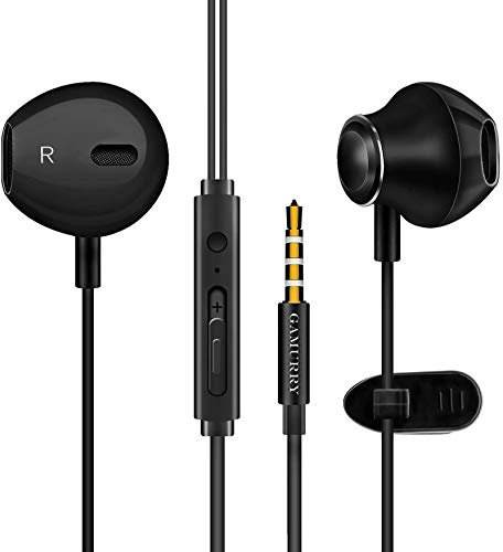 Auriculares, In-Ear Auriculares con cable de 3,5mm Jack, Stereo Bass Auriculares con cable con micrófono, potente sonido Bass-Driven, HD Calls No Noise, Compatible con ordenadores, tabletas, MP3