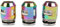 Smok TFV8 Baby v2 Coils 3er Pack Verdampferköpfe Variante TFV8 Baby V2 A2 Rainbow