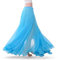 Wuchieal Bauchtanz Rock Bauchtanz Kostüm Damen Tänzerin Chiffon Röcke Big Swing Langer Rock Festival Performance Kleidung (Hellblau, One Size)