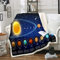 Loussiesd Sonnensystem Kinder Wohndecke 150x200cm Jungen Mädchen Galaxis Weltraum Kuscheldecke Jugendliche Universum Planeten Flanell Fleecedecke Astronomie Dekorativ Decke 100% Mikrofaser