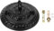 POPETPOP Ceiling Light Plate Lamp Base with Closed Hook and Vintage Rose Pattern Pendant Lighting Accessories with Matching Screw for Light Fitting 5. 6 Inch Black 1