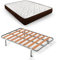 HOGAR24 ES Komplettbett, Matratze Viscosoft Dream Flex 15 + Lattenrost mit Beinen, Maße: 120 x 180 cm