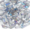 OLYCRAFT Juego de 51-55 piezas de cristal de cuarzo piedras batidas piedras pulidas varillas de cristal de cuarzo a granel puntas irregulares para hacer joyas chapado en arcoíris