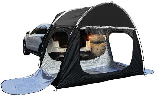 Car Tent 2-3 People, 3-Sided Breathable Door Tailgate Tent With Great Waterproof/Windproof, Outdoor Use SUV Tailgate Awning, Suitable For Various Models