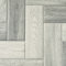 Plank & Tile Effect Vinyl Flooring 4.3mm Thick Comfy Felt Backed Lino for Bathroom Kitchen Hall (Grey Modern Parquet, 2.5m x 3m)
