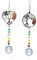 Sonnenfänger zum Aufhängen am Fenster mit Kristall, Baum des Lebens, zum Aufhängen, Regenbogen-Maker-Ornament für den Garten (Heart+Round)
