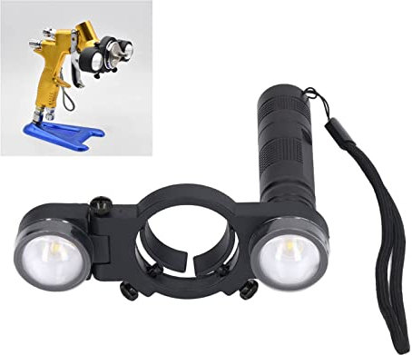 Spray Gun Light, Universal Automotive Spray Paint Gun Lighting System Adjustable Brightness Spray Gun Fill Light for Most Spray Guns